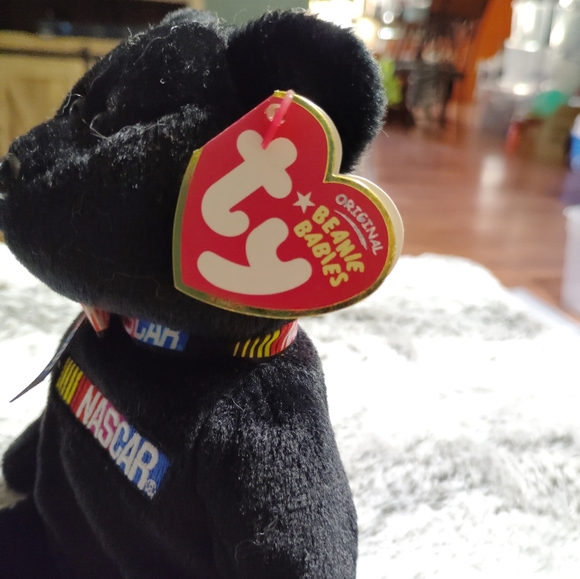 TY Beanie Baby - RACER the Nascar Bear - Picture 3 of 5